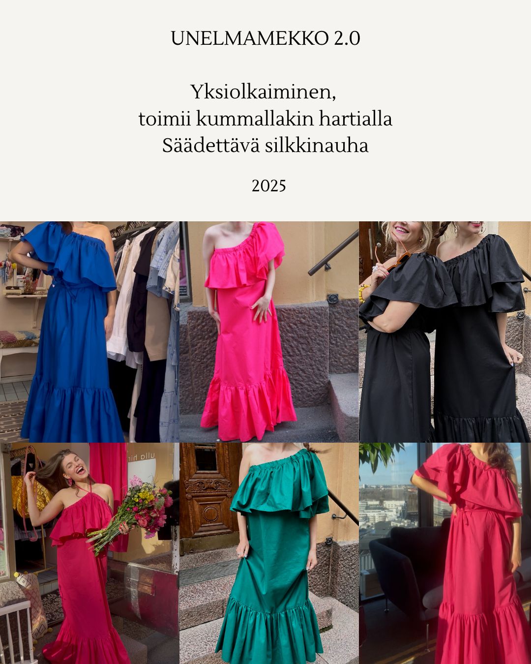 Ennakkotilaus! UNELMAMEKKO Rakkaudella Ronja x Ulla Hirvas